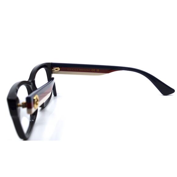 NEW GUCCI GG0278O 001 BLACK MULTICOLOR AUTHENTIC EYEGLASSES FRAME - Picture 11 of 15